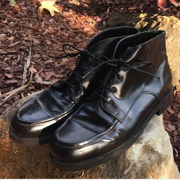 Ann Taylor Shoes - BLACK LEATHER ANKLE BOOTIES | ANN TAYLOR